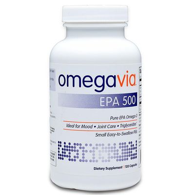 OmegaVia, EPA 500, Ren EPA Omega-3, 120 kapslar
