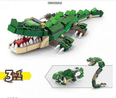 Creator 3in1 Crocodile 31121 rakennuslelu, jossa on villieläinleluja (194 osaa)