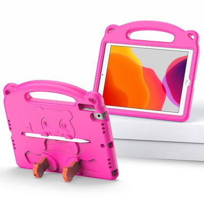 Foxdock Sag til Ipad 9 / 8 / 7 10,2-tommer, 2021/2020 / 2019 Model, 9. / 8. / 7. generation - Stødsikker Cartoon Panda Kids Smart Case Light Weight...