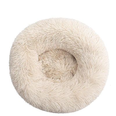 Eveltek Rund behagelig blød seng til katte Hvid 120CM*120CM