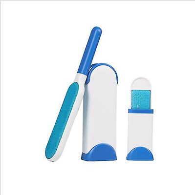 Coosilo Pet Grooming Hair Remover Brush, Genanvendelig elektrostatisk hårfjerning børste mørkeblå