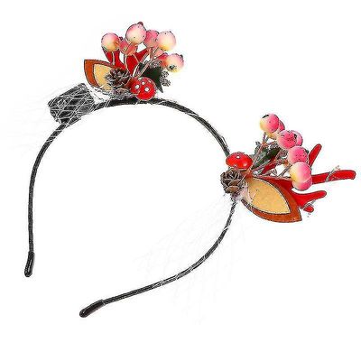 Tianzun 20x14x2cm Kvinnelige Hodeplagg 1 stk Gevir Jule pannebånd Blomst Frukt Katt Øre HårBånd Med Rosa