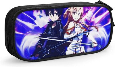 Kerota Sword Art Online Pencase kannettava kynä pussi vetoketju lyijykynälaukku toimisto koulumatka SAOE020236 VÄRI One Size
