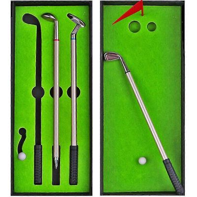 Mini Golf Club Putteri kynäsetti laatikko uutuus Golfers koristelu Lahjapöytä