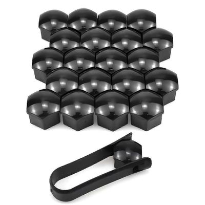 mutterisuojukset 19 mm, 20 kpl 19mm pulttimutterinsuojukset, kuusikulmaiset suojakorkit pyöränmuttereille, yleispulttisuojukset 19mm