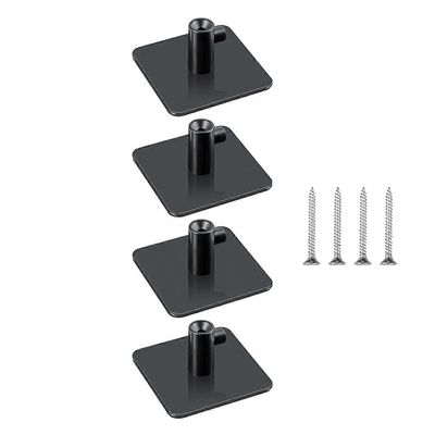 Yleiskoneen kiinnityspidikkeet, 4 kpl Yleiskoneen tarvikkeet Koukut Kitchenaidille Kaikki yleiskoneet A Musta