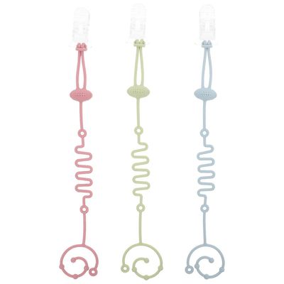 3kpl lelujen turvahihnat vauvan rattaat lelut hihnat silikoni tutti hihna rattaiden tarvikkeet 28.00X4.40X0.30CM