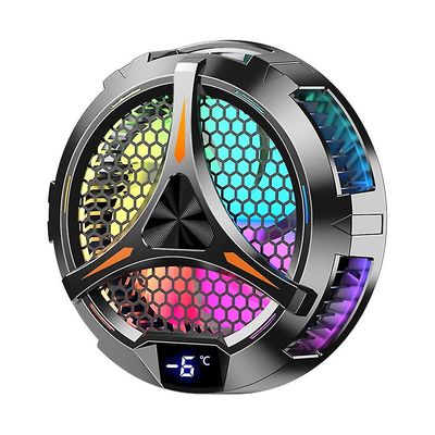 X42 Tablet Radiator Tablet Cooler RGB Fargerik belysning 10cm Magnetisk halvleder kjøler Kjøling Svart