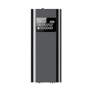 Mini ääniaktivoitu tallennin, pitkä tallennuskapasiteetti 1160 tuntia, vahva magneetti -16GB (musta)