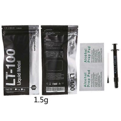 LT-100 Nestemäinen metallilämpöä johtava tahna CPU:n ja GPU:n jäähdytysnesteelle 1,5 g