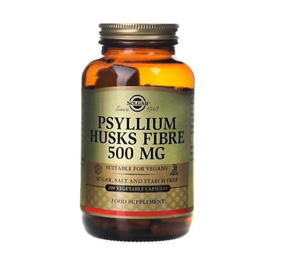 Solgar Psyllium kuoret kuitu 500 mg vihannesten kapselia, 200
