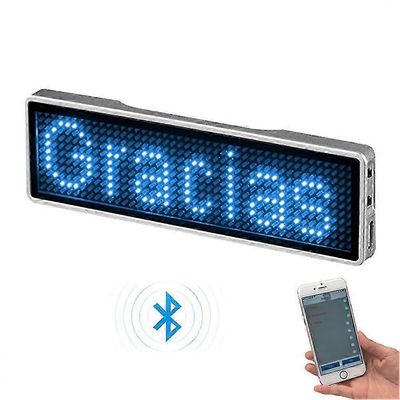 Ladattava Bluetooth digitaalinen LED-merkki DIY ohjelmoitava vieritysviesti Tavaramerkki Mini LED -näyttö LED-nimimerkki juhlatapahtumakonferenssii...