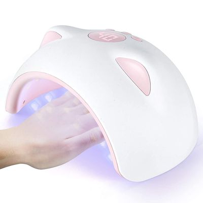 Linkrunning Uv Led neglelampe 60w,sunm4 Professionel Gel Polsk Lys Gris 7.7*6*3.9inch