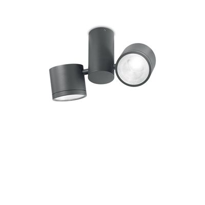 Ideal Lux Lighting Ideel Lux solbriller - LED 2 Lys Loft Light Antracit IP44