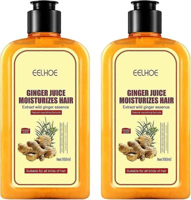 2kpl inkivääri hiusten uudelleenkasvu shampoo, inkivääri shampoo, hiusten uudelleenkasvu shampoo naisille miehet, vahvistaa hiuksia