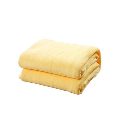 Mikasa Four Seasons Blanket Coral Fleece Plain Fleece Blanket Soft Home Blanket Gul 100x140cm