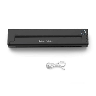 A4 kannettava tulostin langaton lämpö bluetooth tatuoinnit tulostin mini lämpötulostin a4 paperivalokuvatulostin Musta