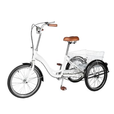 20" trehjulssykkel for voksne med handlekurv