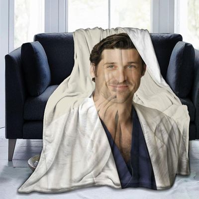 Kerota Pehmeä muhkea heitto Derek Shepherd McDreamy Fleece s vuodesohvamatkalle 50x40in 125x100cm