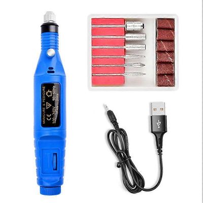 Varpaiden kynsihiomakone paksuille varpaankynsille Aseta manikyyri ja pedikyyri Ammattilainen Uusi Sininen