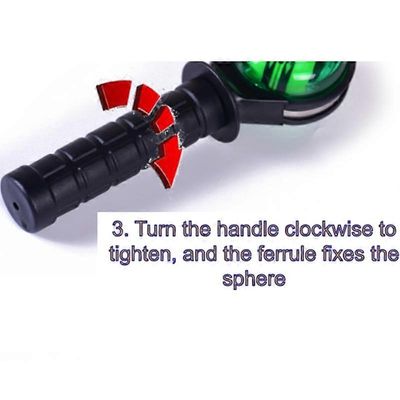 gyro rannepallon kiinnike gyroskooppi tehostin tehokas pallo rannepallo harjoitus käsivarsi kuntosalikunto musta