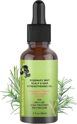 Ersam Rosmariiniöljy hiuksille - Rosmariiniöljy - Hiuksia vahvistava öljy täyteläisemmille terveemmille hiuksille, hiusten kasvuöljy edistää hiuste...