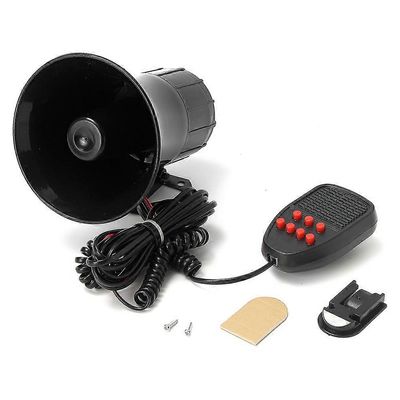 7 ääntä Kova torvi Poliisin paloauton varoitushälytys 150dB Siren PA kaiutinjärjestelmä Mengxi