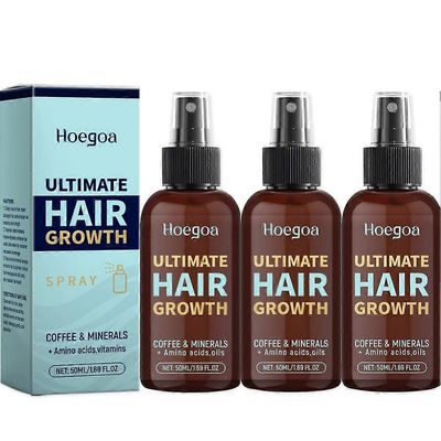 Ultimate hiustenkasvusuihke hiusten vahvistamiseen ja päänahan terveyden palauttamiseen - Luonnollinen hiusseerumisuihke hiusten tehostamiseen pide...