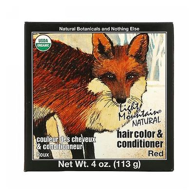 Light Mountain Natural Hair Color and Hoitoaine, Punainen 4 Oz (1 kpl pakkaus)