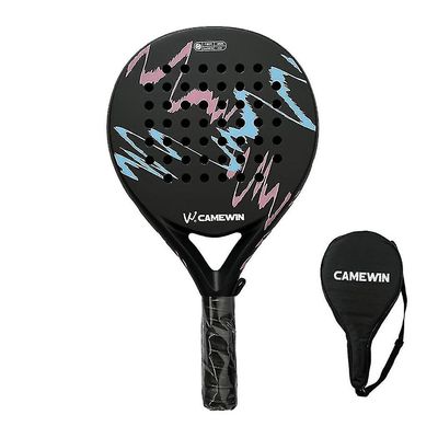 4018 Padel Racket Tennis Carbon Fiber Soft Eva Face Tennis Paddle Racquet Racket Med Padle Bag Co