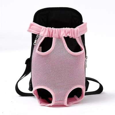 Mesh hund rygsæk Pink L