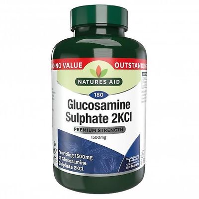 Natures Aid Glucosamin 2KCI 1500mg 180 tabletter