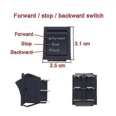 Lasten sähköautot kaukosäädin leluautokytkin sähkömoottoripyörän tarvikkeet ajoajoneuvoihin Eteenpäin Taaksepäin