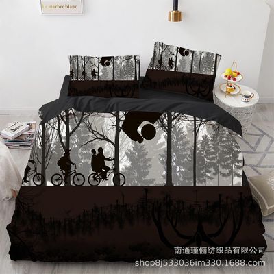 Ahtj04222 3d Hjemmetekstil sengetøj Gamer Game Håndtag Quilt Cover Tredelt arksæt 200cm