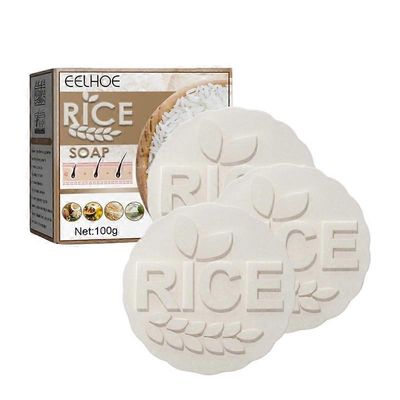 3kpl riisivesi proteiinishampoo palasaippua kosteuttava hiustenlähtöä estävä hiusten uudelleenkasvu