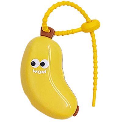 Banaanihammasharjan kansi, kannettava hammasharjasuojakorkki harjakotelo, hauska hedelmähammasharjan pidike, hammasharjan matkalaukun suoja Keltain...