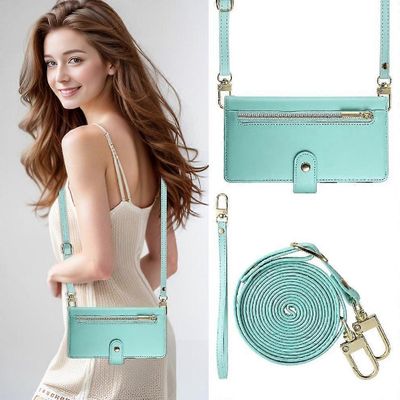 Foxdock Kääntökotelo Xiaomi Redmi Note 12S 4G crossbody -hihnajalustalle Business Wallet monitoiminen Vihreä