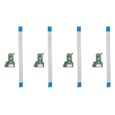 4x Ps4-ohjaimelle -usb-latauspistorasiapiirilevy -040 12-nastainen kaapeliportti vihreä