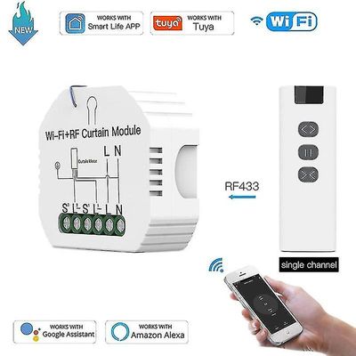 Wifi Rf 433 persienner gardinbryter med fjernkontroll for elektrisk rullelukker 433 MHZ
