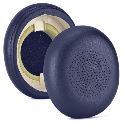 erstatning mykt skum øreputer for Jabra Elite 45h Evolve2 65 Uc hodetelefoner Blå