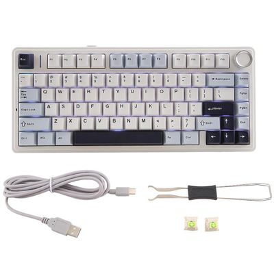 AULA F75 80 mekanisk tastatur Hot-swap trådløst tastatur Bluetooth trådløst PBT-gamingtastatur Som vist