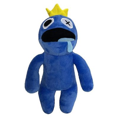 Roblox Rainbow Friends Plysj Doll Toy Cartoon Game Utstoppet dukke Kids Gift Blue