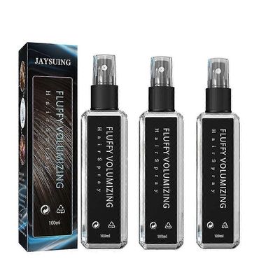 3kpl Fluffy Volumizing Hair Spray, Extra-Volume Magic Spray, pitkäkestoinen kirkas, välittömästi tuuheuttava kaikille hiustyypeille
