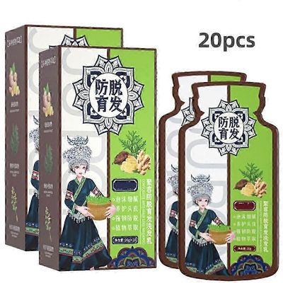 20X inkiväärikasviuute hiustenlähtöä estävä hiusshampoo pehmentää ja hoitaa 20ml