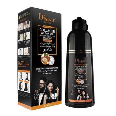 Blacken hiukset shampoo harmaille hiuksille Luonnollinen yrttilisä rikastettu väri