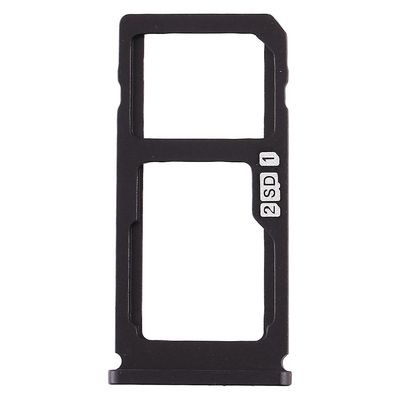 Sim-kortskuff + Micro SD-kortskuff for Nokia 8 Svart