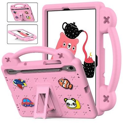 Unbrand For Samsung Galaxy Tab S9 Fe / X510n håndtak støtte barn eva støtsikker tablettveske Rosa