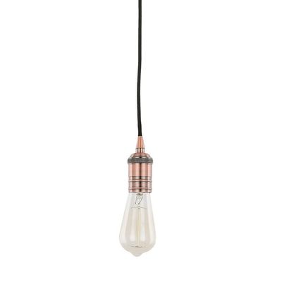 Italux Lighting Moderne hængende vedhæng lampe indehavere rød kobber 1 lys, E27