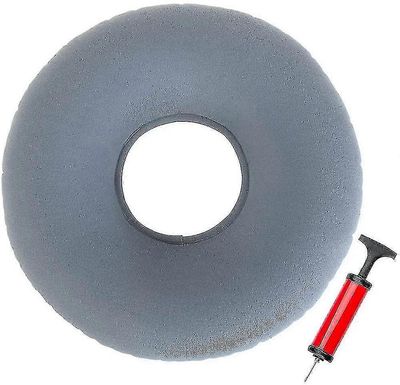 Istuinrengas peräpukamat Decubitus Istuinrengas Harmaa Istuinrengas Puhallettava ortopedinen istuintyyny pyöreä istuinrengas pumpulla tulehdukseen,...