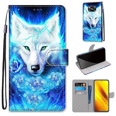 Foxdock Etui til Xiaomi Poco X3 / x3 Nfc Rose Wolf Mobile Cover